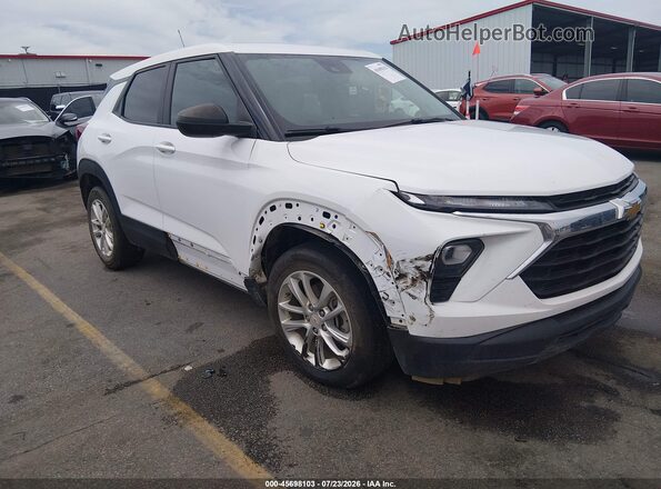 KL79MMSLXRB132448 2024 CHEVROLET TRAILBLAZER White Widok z przodu