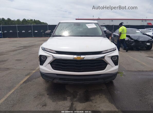 KL79MMSLXRB132448 2024 CHEVROLET TRAILBLAZER White Widok zestawu wskaźników
