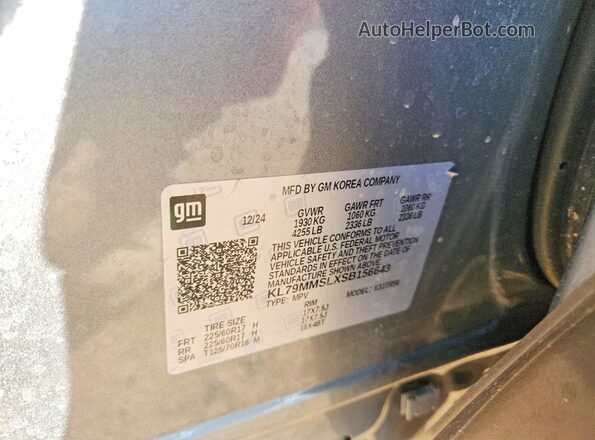KL79MMSLXSB156643 2025 CHEVROLET TRAILBLAZER Gray Widok komory silnika