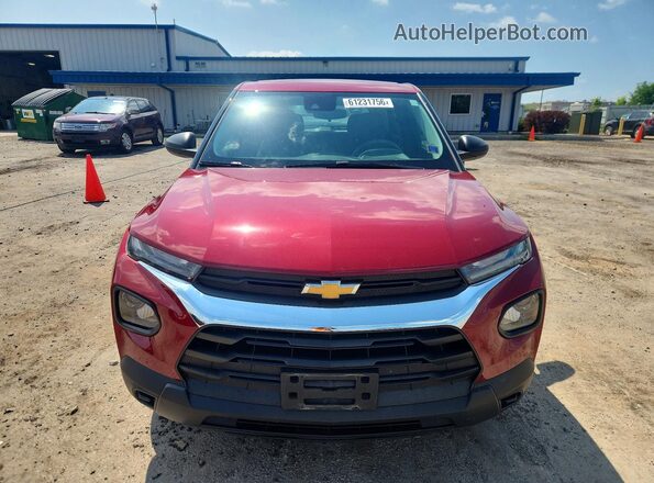 KL79MNSL5MB030764 2021 CHEVROLET TRAILBLAZER Red Vista frontal