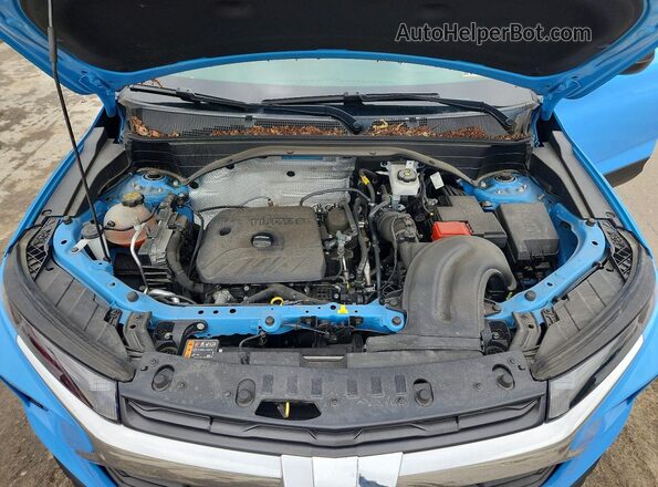 KL79MNSL6RB096036 2024 CHEVROLET TRAILBLAZER Синий Вид подкапотного пространства