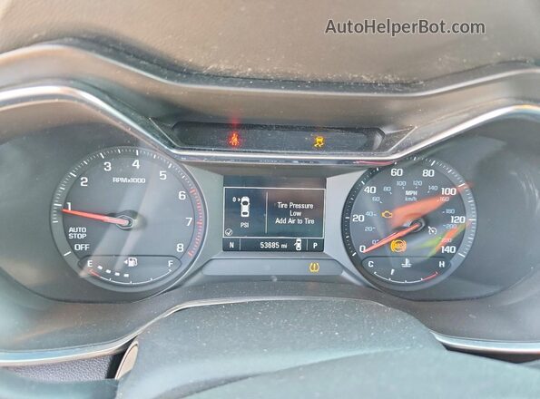 KL79MPS24NB013765 2022 CHEVROLET TRAILBLAZER Черный Вид щитка приборов