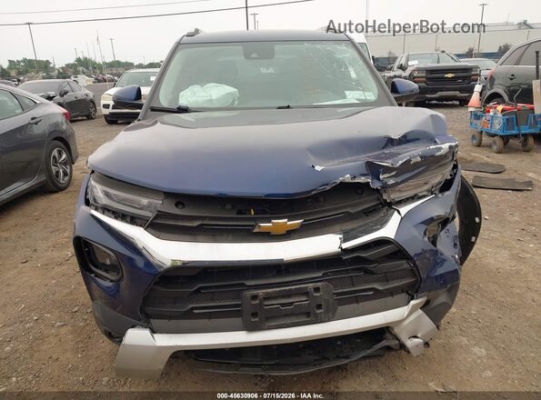 KL79MPS26NB007563 2022 CHEVROLET TRAILBLAZER Blue Widok deski rozdzielczej