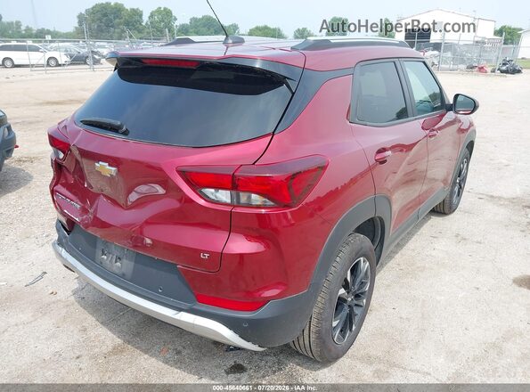 KL79MPS26NB125497 2022 CHEVROLET TRAILBLAZER Темно-бордовый Задняя правая четверть
