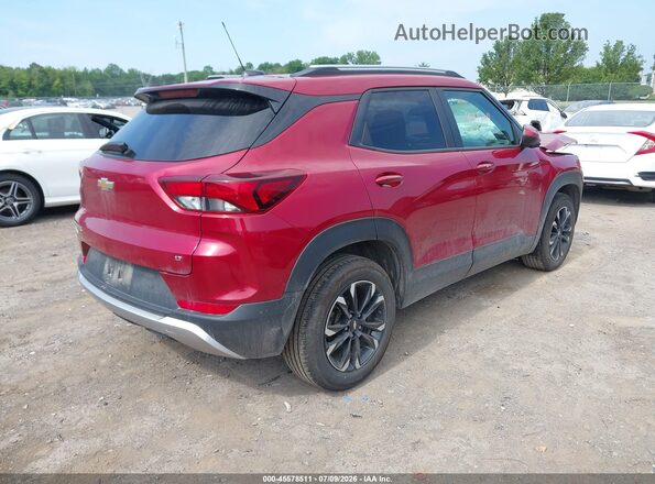 KL79MPS2XMB013896 2021 CHEVROLET TRAILBLAZER Red Rear right
