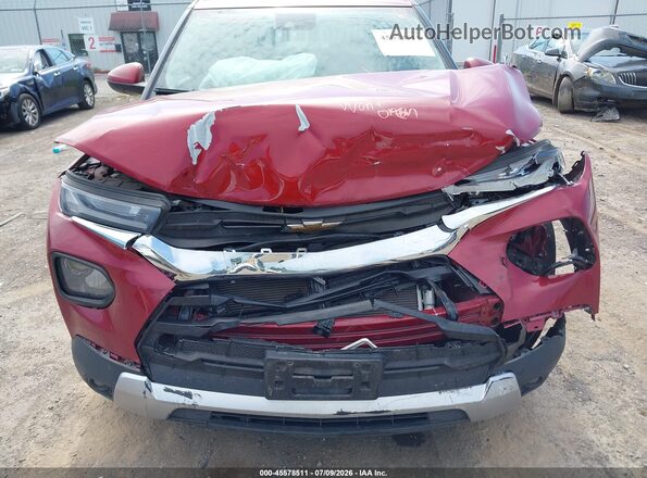 KL79MPS2XMB013896 2021 CHEVROLET TRAILBLAZER Red Front view