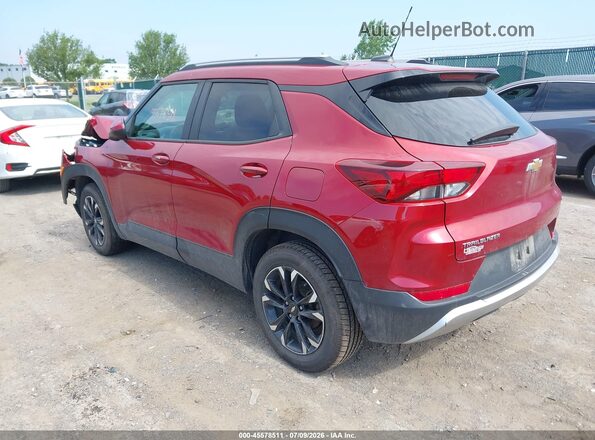KL79MPS2XMB013896 2021 CHEVROLET TRAILBLAZER Red Rear left