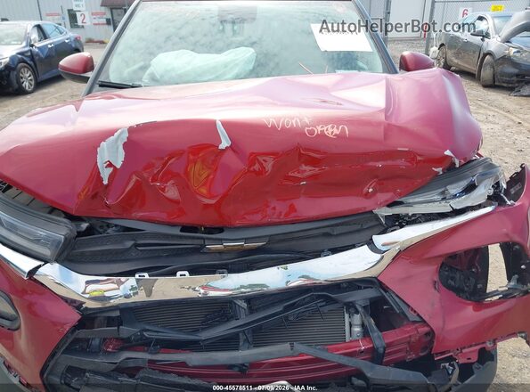 KL79MPS2XMB013896 2021 CHEVROLET TRAILBLAZER Red Rear view