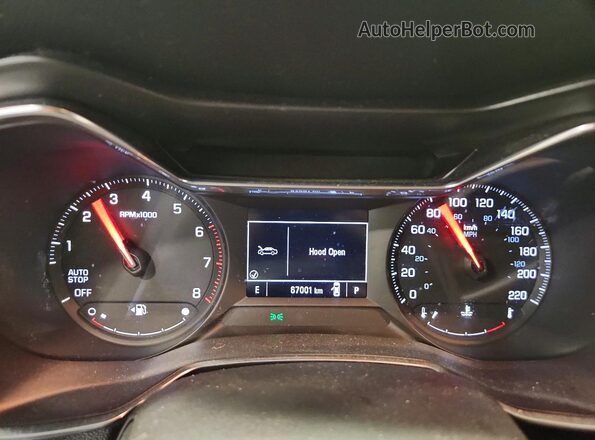 KL79MPSL1NB073642 2022 CHEVROLET TRAILBLAZER Blue Вид щитка приладів