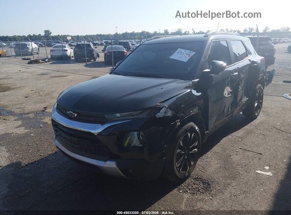 KL79MPSL1PB177664 2023 CHEVROLET TRAILBLAZER Black Առջևի ձախ երեք քառորդ տեսարան
