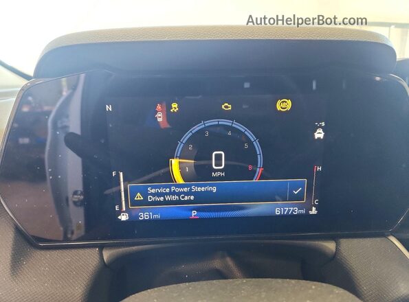 KL79MPSL1RB130962 2024 CHEVROLET TRAILBLAZER White Instrument cluster view