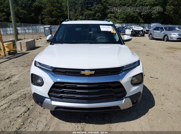 KL79MPSL2NB058809 2022 CHEVROLET TRAILBLAZER White Vista del cuadro de instrumentos