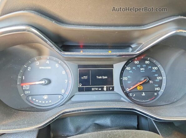 KL79MPSL2PB127002 2023 CHEVROLET TRAILBLAZER Orange Вид щитка приладів