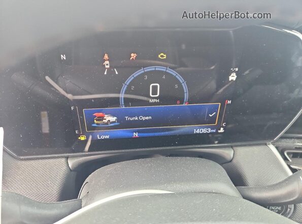 KL79MPSL2RB216460 2024 CHEVROLET TRAILBLAZER Burgundy Instrument cluster view