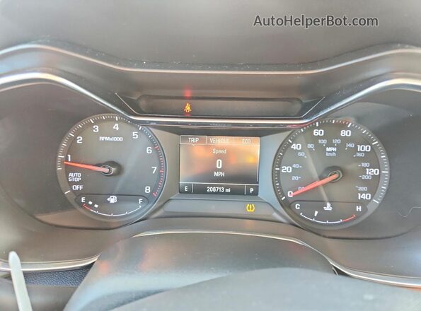 KL79MPSL4MB057708 2021 CHEVROLET TRAILBLAZER Синий Вид щитка приборов