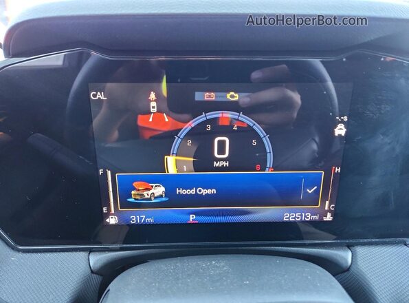 KL79MPSL4SB204025 2025 CHEVROLET TRAILBLAZER Белый Вид щитка приборов
