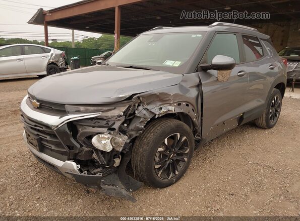 KL79MPSL5NB077399 2022 CHEVROLET TRAILBLAZER Gray Vista tres cuartos delantera izquierda