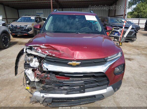 KL79MPSL5NB092842 2022 CHEVROLET TRAILBLAZER Red Widok wnętrza z tyłu