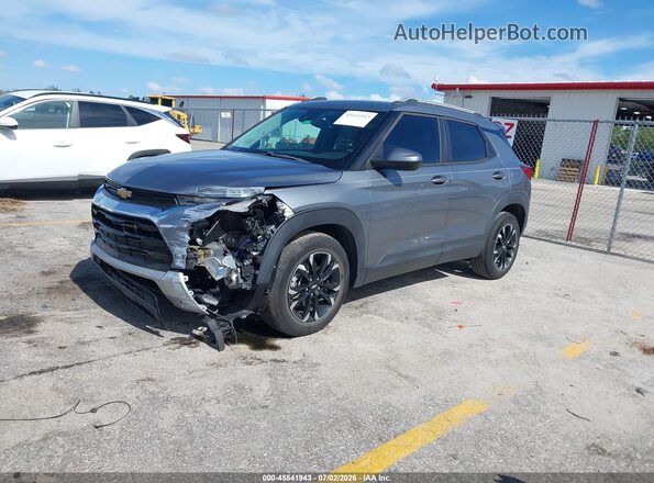 KL79MPSL8MB023044 2021 CHEVROLET TRAILBLAZER Gray წინა მარცხენა ხედი სამი მეოთხედიდან