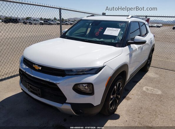 KL79MPSL8PB119342 2023 CHEVROLET TRAILBLAZER White Vista tres cuartos delantera izquierda