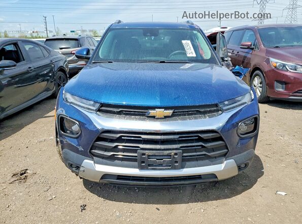 KL79MPSL9MB095161 2021 CHEVROLET TRAILBLAZER Blue Front view