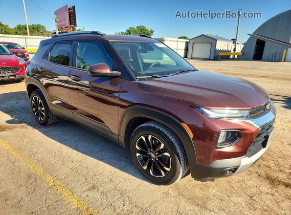 KL79MPSLXNB055964 2022 CHEVROLET TRAILBLAZER Коричневый Передняя правая четверть