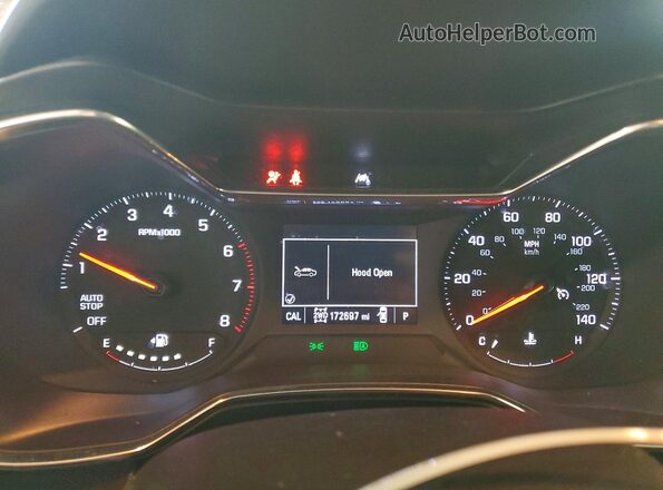 KL79MRSL1MB108609 2021 CHEVROLET TRAILBLAZER Оранжевый Вид щитка приборов
