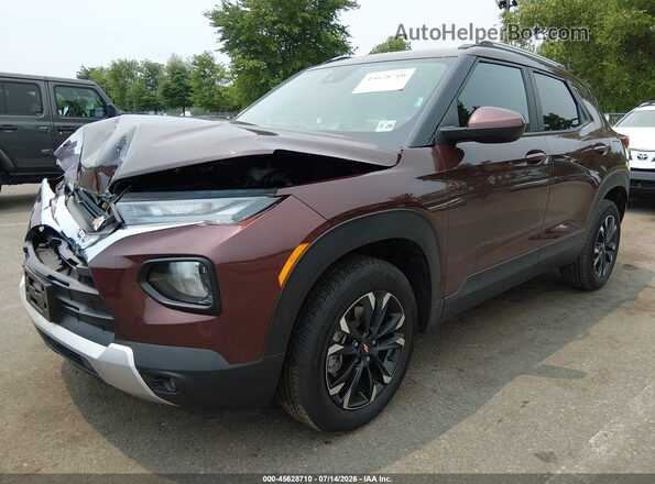 KL79MRSL1PB143333 2023 CHEVROLET TRAILBLAZER Темно-бордовый Передняя левая четверть