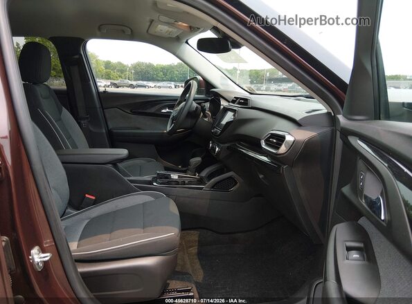 KL79MRSL1PB143333 2023 CHEVROLET TRAILBLAZER Темно-бордовый Вид салона спереди