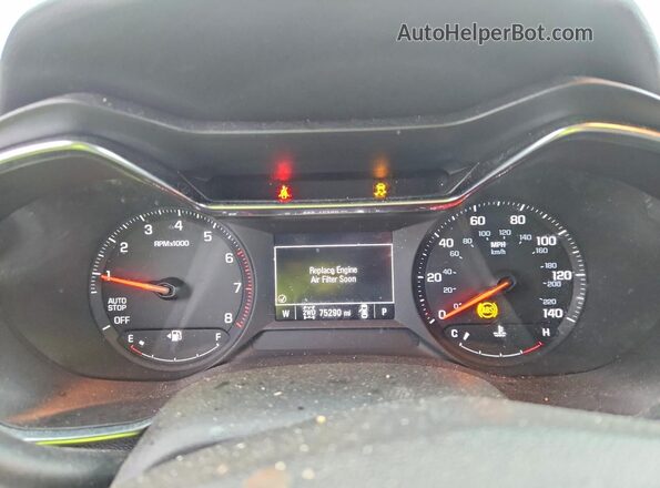 KL79MRSL3NB123212 2022 CHEVROLET TRAILBLAZER White Вид щитка приладів