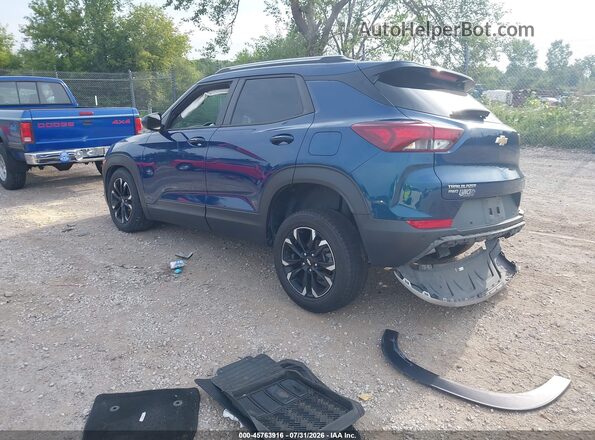 KL79MRSL4MB020668 2021 CHEVROLET TRAILBLAZER Синий Задняя левая четверть