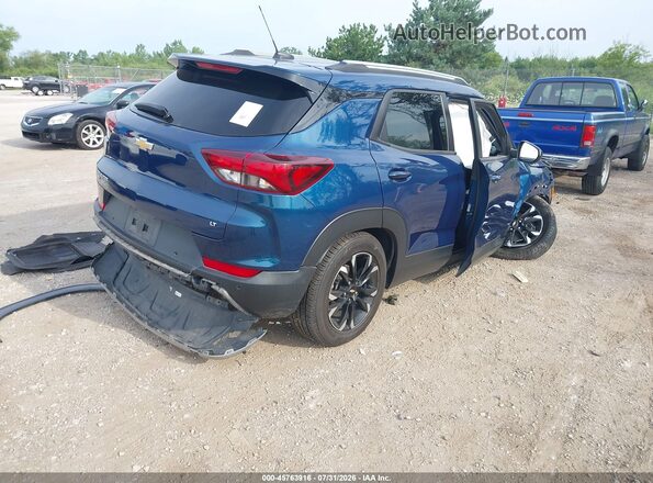 KL79MRSL4MB020668 2021 CHEVROLET TRAILBLAZER Синий Задняя правая четверть