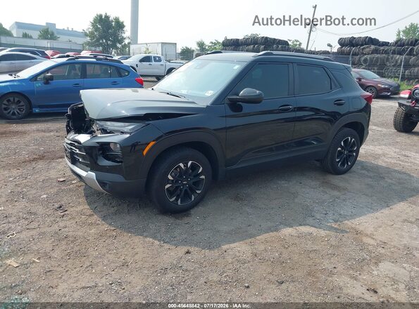 KL79MRSL4NB030179 2022 CHEVROLET TRAILBLAZER Black Առջևի ձախ երեք քառորդ տեսարան