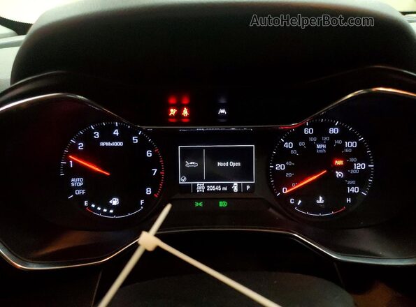 KL79MRSL5PB028086 2023 CHEVROLET TRAILBLAZER White Вид щитка приладів