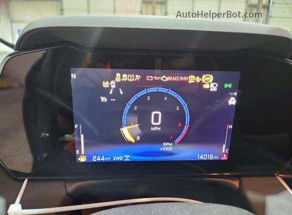 KL79MRSL6TB114047 2026 CHEVROLET TRAILBLAZER Gray Instrument cluster view