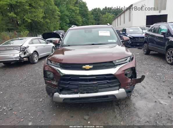 KL79MRSL8PB109843 2023 CHEVROLET TRAILBLAZER Burgundy ხელსაწყოთა პანელის ხედი