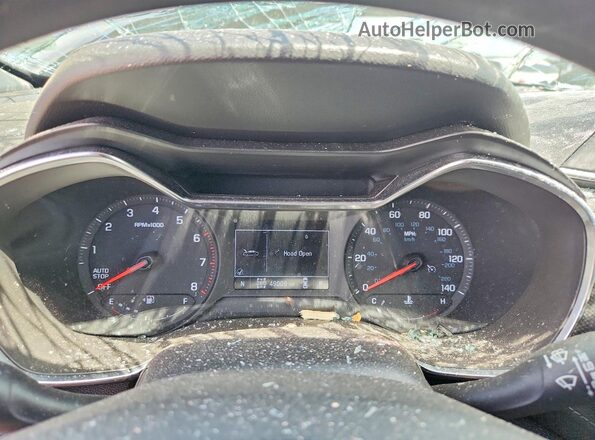 KL79MRSL9NB034292 2022 CHEVROLET TRAILBLAZER Gray Вид щитка приладів