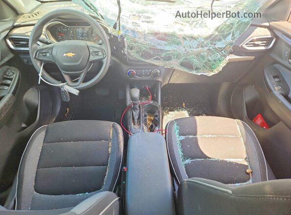 KL79MRSL9NB034292 2022 CHEVROLET TRAILBLAZER Gray Вид панелі приладів