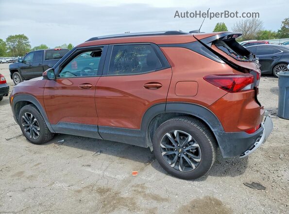 KL79MRSLXMB014891 2021 CHEVROLET TRAILBLAZER Brown Trasero izquierdo