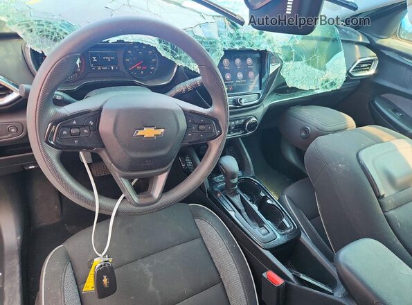 KL79MRSLXNB105368 2022 CHEVROLET TRAILBLAZER Black Widok deski rozdzielczej