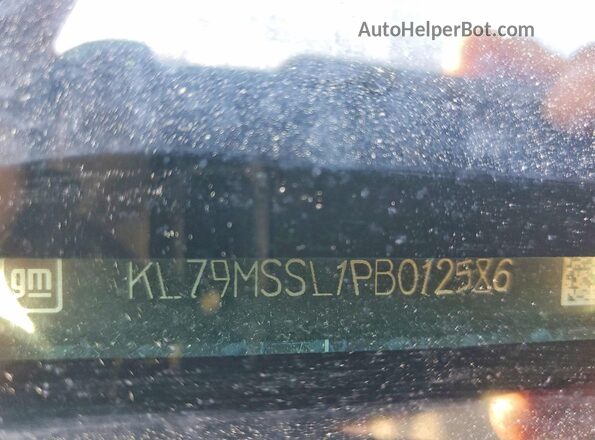 KL79MSSL1PB012586 2023 CHEVROLET TRAILBLAZER Двухцветный Вид наклейки с VIN-кодом
