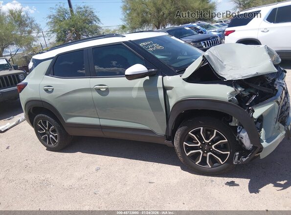 KL79MSSL2SB040096 2025 CHEVROLET TRAILBLAZER Green Սարքավորումների վահանակի տեսք
