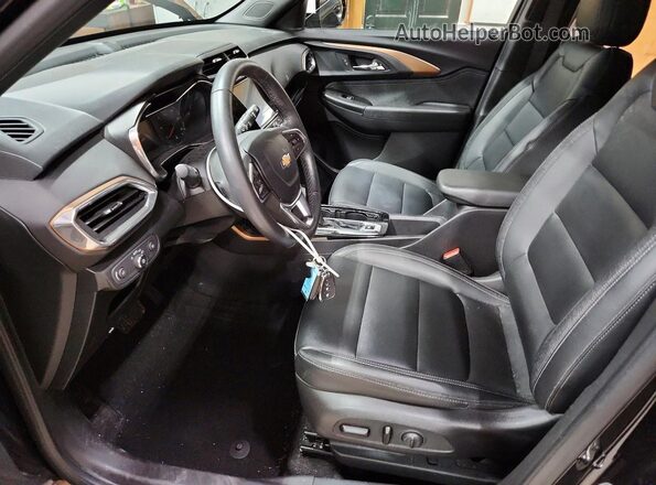 KL79MSSL4MB083468 2021 CHEVROLET TRAILBLAZER Black Widok wnętrza z przodu