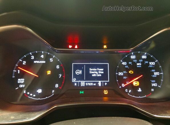 KL79MSSL5MB136601 2021 CHEVROLET TRAILBLAZER Brown Instrument cluster view