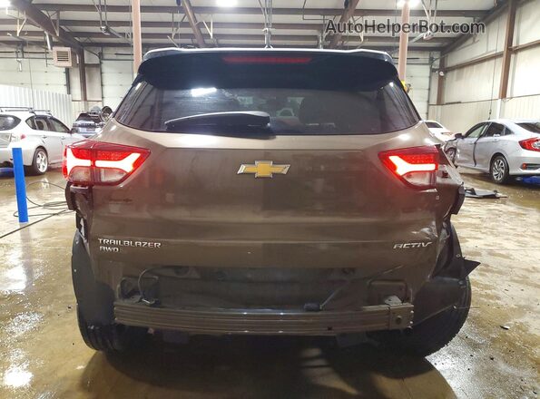 KL79MSSL5MB136601 2021 CHEVROLET TRAILBLAZER Brown Rear view