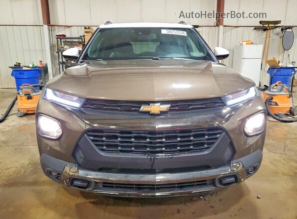 KL79MSSL5MB136601 2021 CHEVROLET TRAILBLAZER Brown Front view