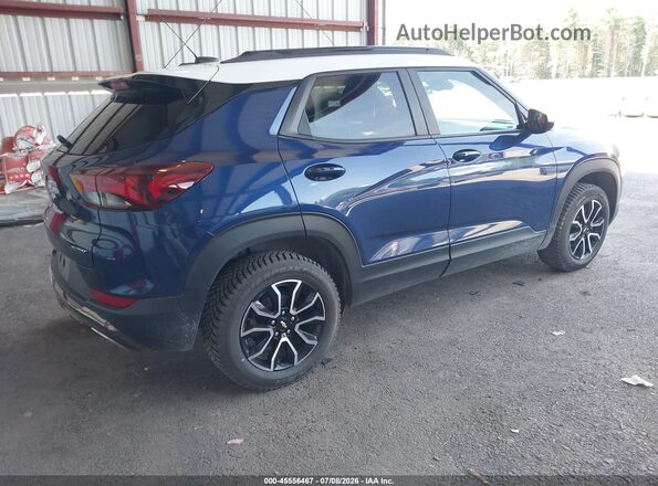 KL79MSSL5NB025516 2022 CHEVROLET TRAILBLAZER Blue Tył prawy