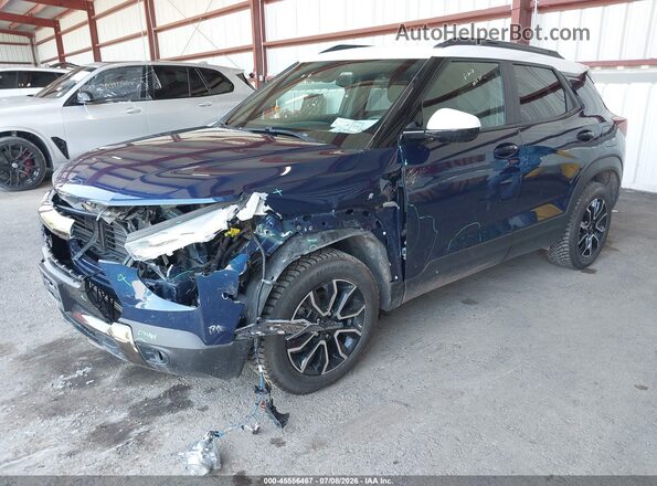 KL79MSSL5NB025516 2022 CHEVROLET TRAILBLAZER Blue Przód lewy