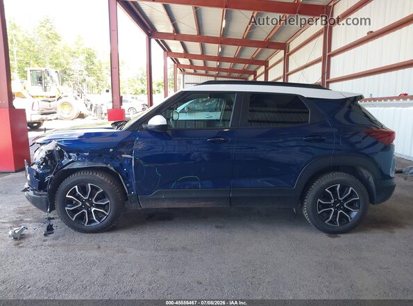 KL79MSSL5NB025516 2022 CHEVROLET TRAILBLAZER Blue Widok wnętrza 360 stopni