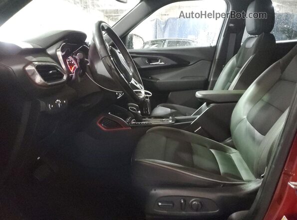 KL79MTSL0MB009860 2021 CHEVROLET TRAILBLAZER Red Widok wnętrza z przodu